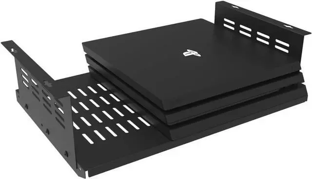 Alt view image 5 of 7 - Under Desk Computer Mount for Small Form Factor SFF Computers and PCs, Product Using Space 17.3" x H 4" x D 12", Compatible with Playstation 4, PS4 Slim, PS4 Pro for Under Desk Gaming