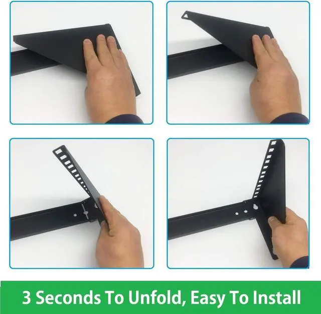 Alt view image 4 of 6 - 19 Inch 4U Heavy Duty Vertical Wall Mountable Rack and 125 lb Wall Mountable Server Rack ((MFT-HVWRF4U)
