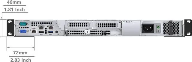 Alt view image 4 of 5 - 1U Universal 4-Post Rack Mount Server Shelf Rails for Dell Compaq HP IBM APC - 16.5-29.5 Inches Adjustable Depth-110 lbs Capacity (16.5-29.5" Rails)