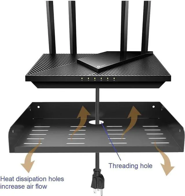 Alt view image 4 of 5 - 2 Pcs of Metal Floating Shelf Modern Wall Mounted Storage Rack 12"*8" Deep Display Shelf in Living Room, Bedroom,Bathroom, Kitchen,Garage or Office (12 inches 2 Pcs)
