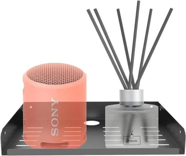 Alt view image 5 of 5 - 2 Pcs of Metal Floating Shelf Modern Wall Mounted Storage Rack 12"*8" Deep Display Shelf in Living Room, Bedroom,Bathroom, Kitchen,Garage or Office (12 inches 2 Pcs)