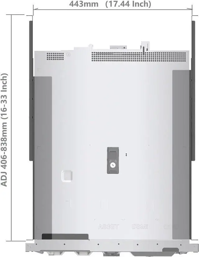 Alt view image 4 of 6 - 1U Universal 4-Post Rack Mount Server Shelf Rails for Dell Compaq HP IBM APC - 16-33 Inches Adjustable Depth-110 lbs Capacity (16-33" Rails)