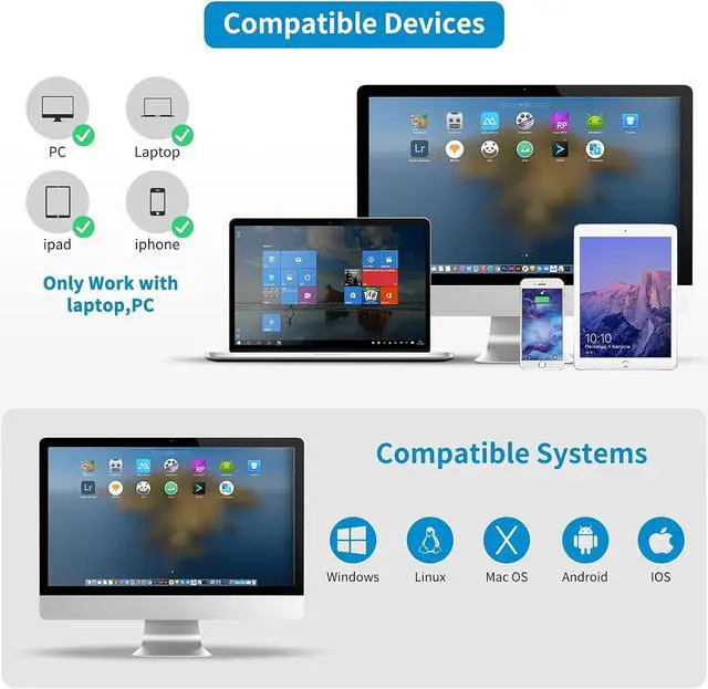 Alt view image 3 of 7 - NETUM Wireless 2D QR Barcode Scanner Bluetooth with Stand, 3 in 1 Automatic Bar Code Imager Reader Handhold Scanner Gun Compatible for Laptops, Computers, Cashier, POS