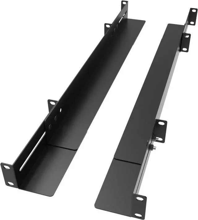 Main image of 1U 19 inch Server Rack Rails -15-24 inch Adjustable Depth - Universal 4 Post Rack Mount Rails for Network Equipment, Server, UPS Mounting Rail Kit (1URR15-24IN)