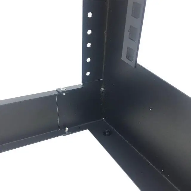 Alt view image 7 of 7 - 4U Desktop Server Rack 19 inches Open Frame Rack- 2 Post Free-Standing Rack Switch Depth for Patch Panel, Data, AV, IT,Studio or Computer Equipment (JCM-DT4URack)
