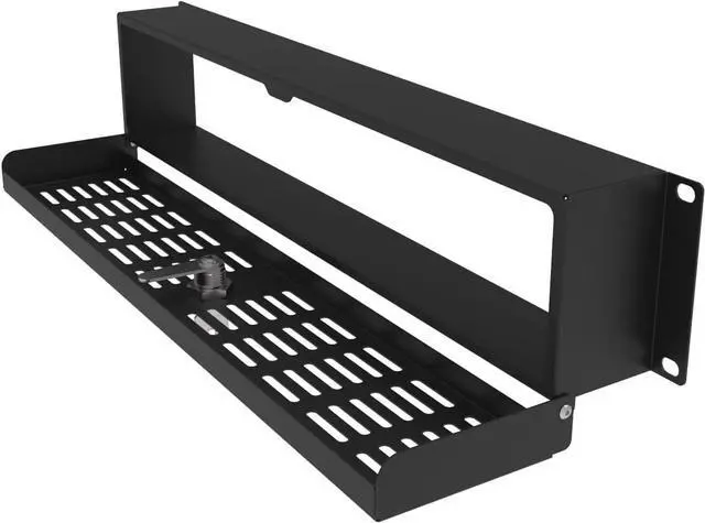 Alt view image 2 of 7 - 2U Rack Mount Security Cover for 19-inch Server Rack & Network Cabinet- Hinged Locking Rack Panel Door for Access Control and Physical Security