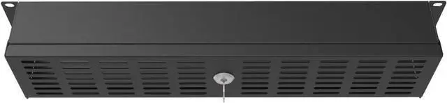 Alt view image 7 of 7 - 2U Rack Mount Security Cover for 19-inch Server Rack & Network Cabinet- Hinged Locking Rack Panel Door for Access Control and Physical Security