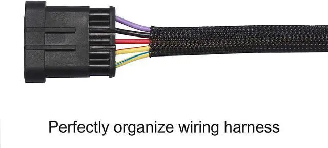 Alt view image 3 of 5 - 100ft - 3/8 inch Cable Sleeve PET Expandable Braided Sleeving  Black