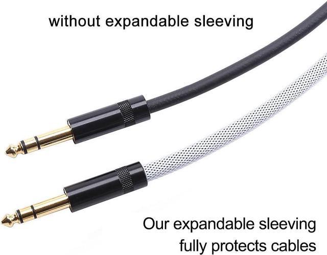 Alt view image 2 of 5 - 100ft - 3/8 inch Cable Sleeve PET Expandable Braided Sleeving  White