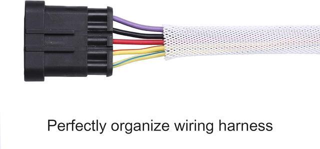 Alt view image 3 of 5 - 100ft - 3/8 inch Cable Sleeve PET Expandable Braided Sleeving  White