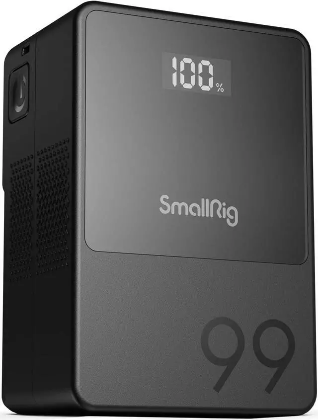 Main image of V Mount Battery VB99, 99Wh / 6800mAh Mini V-Mount Battery with PD 65W USB-C Fast Charging, with D-TAP, USB-A, Dual DC Ports, OLED Screen, for Cameras, Camcorders, Monitors, LED Lights - 3580