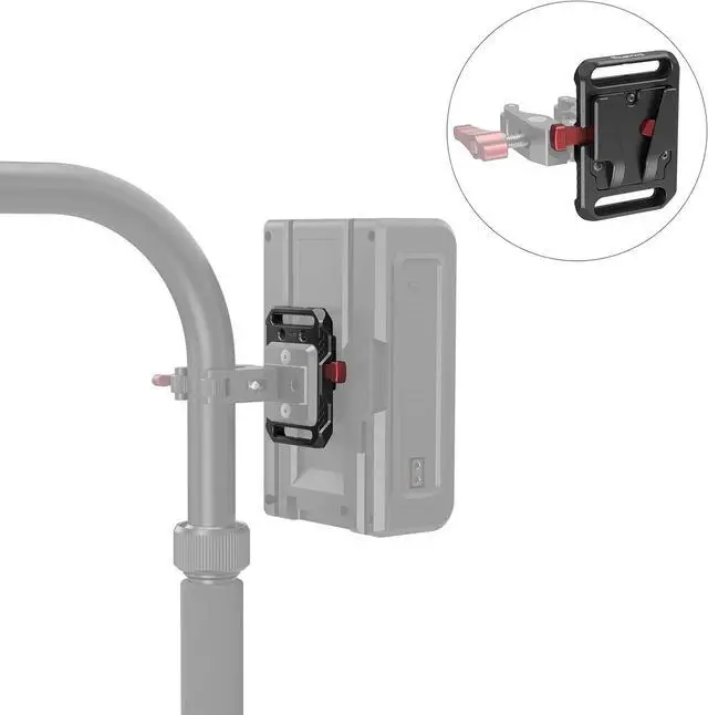 Alt view image 7 of 7 - Mini V Mount Battery Plate, V-Lock Mount Battery Plate with 1/4"-20 Threads - 2987