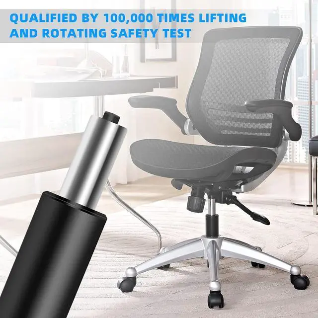 Alt view image 5 of 6 - Adjustable Gas Lift Cylinder for Office Chairs, Black, 1000LBS Capacity