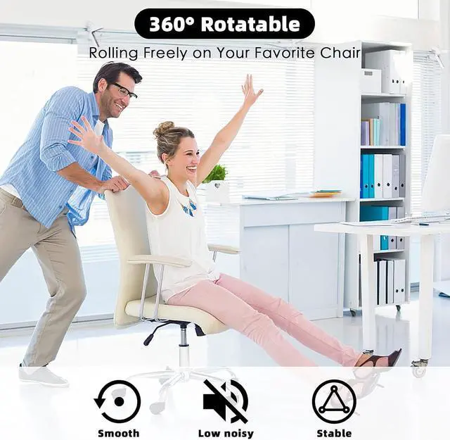 Alt view image 6 of 7 - Office Chair Cylinder Replacement,Heavy Duty Gas Lift Cylinder for Office Desk Chairs/Gaming Chair,Gas Lift Hydraulic/Pneumatic Piston, Universal Size (Premium White)