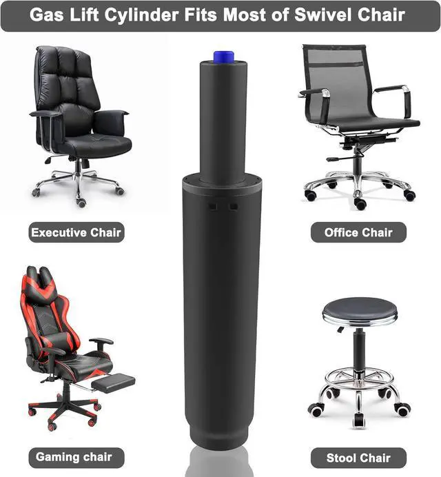 Alt view image 4 of 7 - 5.5" Office Chair Gas Lift Cylinder Replacement Parts, Heavy Duty 450lbs Long Stroke Hydraulic Pneumatic Shock Piston Universal Size Fits Most Executive Chairs, Gaming Chair, Class 4