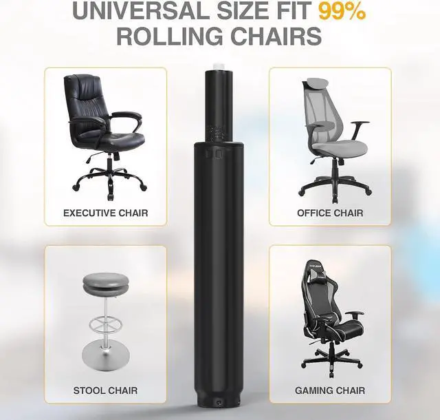 Alt view image 6 of 7 - 2.5 inch Office Chair Gas Lift Cylinder-Office Chair Replacement Parts, Heavy-Duty Gas Lift Cylinder Fits Most Chairs,Highest End Class 4 Hydraulic Pneumatic Piston,Universal Size