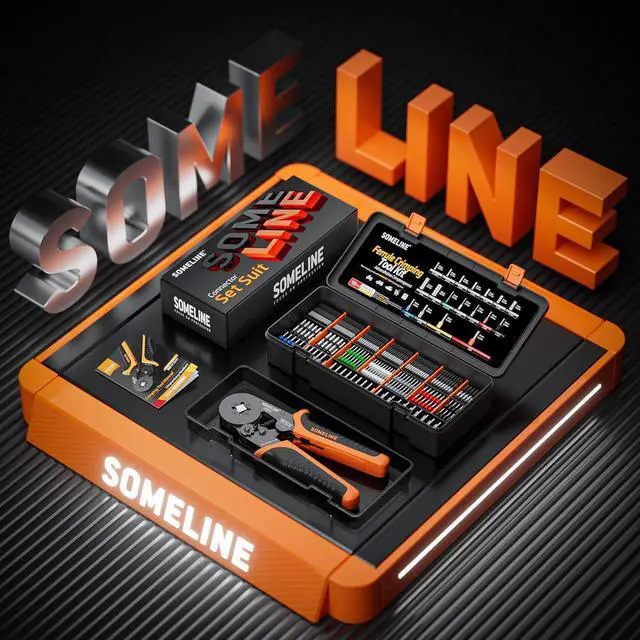 Alt view image 6 of 6 - Ferrule Crimping Tool Kit, Self-Adjusting Pliers for Wire Ferrules AWG 24-8, With 18 Sizes Insulated and Non-insulated Wire Ferrules Terminals, Square Crimp Connector Assortment Kit