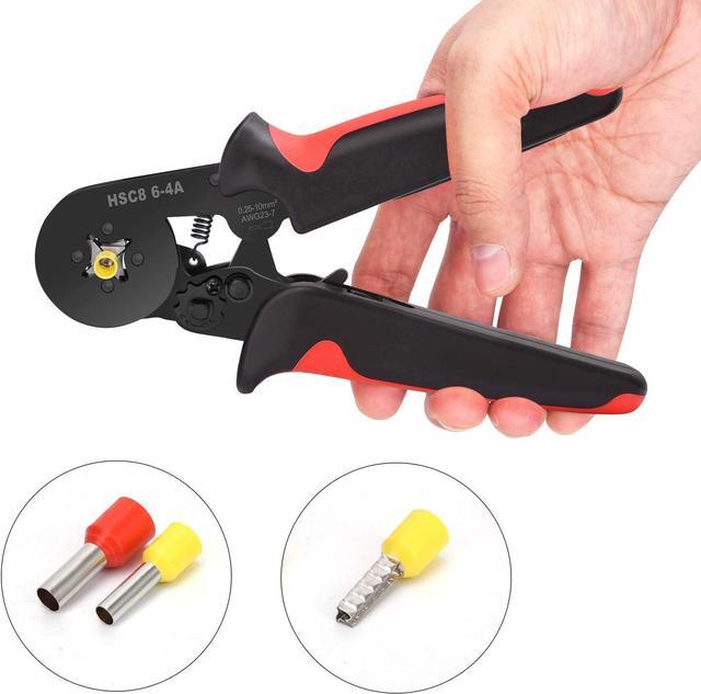 Alt view image 5 of 7 - Ferrule Crimping Tools Wire Pliers - 1800 PCS Wire Ferrules with Crimpers Pliers Kit for Electricians, Adjustable Ratchet Tools with Terminals Connectors AWG 28-7, 0.08-10mm²