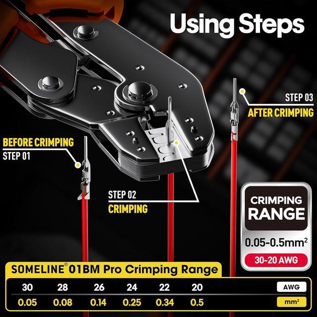 Crimp Tool Connector Kit, JST-XH 2.5mm/Dupont 2.54mm