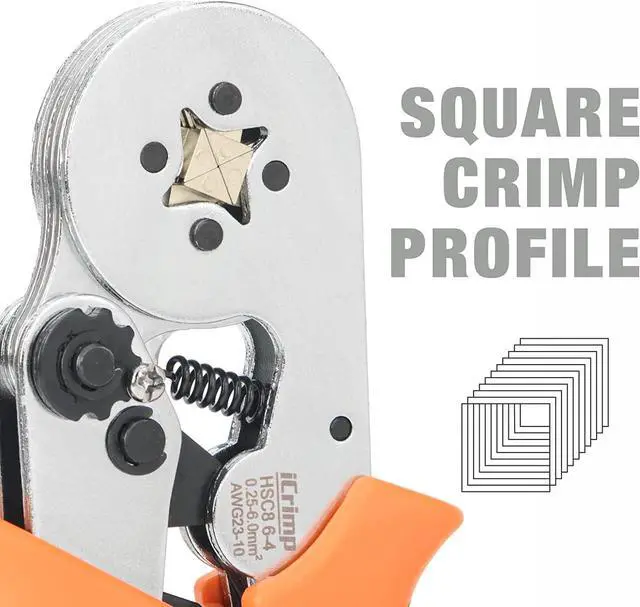 Alt view image 3 of 7 - iCrimp Ferrule Crimping Tool Kit, AWG 23-10 Self-adjustable Ratchet Ferrule Crimper Plier c/w 770End Sleeve Ferrules Connector Terminals on Electrician, Contractors, Repair Support