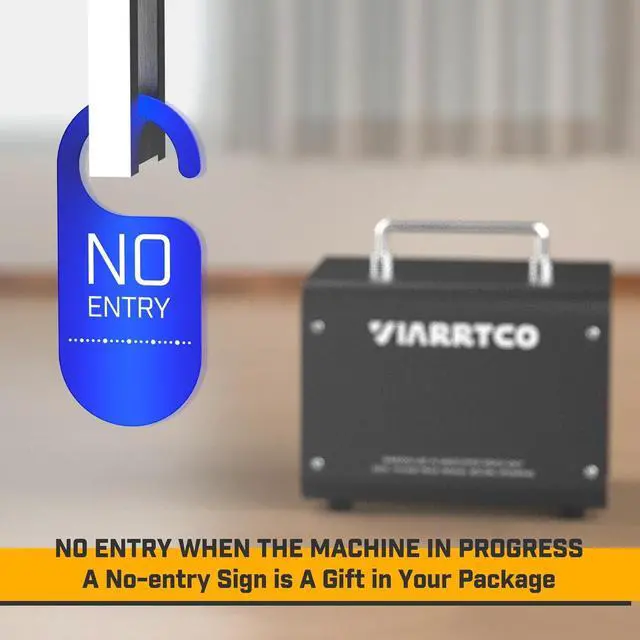 Alt view image 5 of 7 - Ozone Machine Generator 30000mg/h - 6000+ Sq. Ft. Ozone Machine Odor Removal for Home and Car with 120min timer All Metallic Black