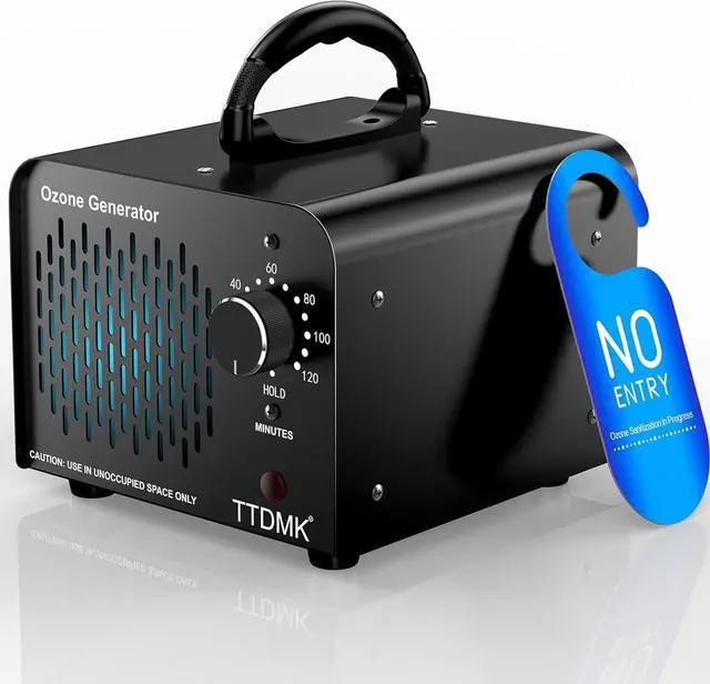 Main image of Ozone Generator 15,000mg/h, Commercial Ozone Machine Odor Removal, High Capacity Ozone Machine, Home Ozone Generator for Car, Home, Smoke, Pet, etc (Black)