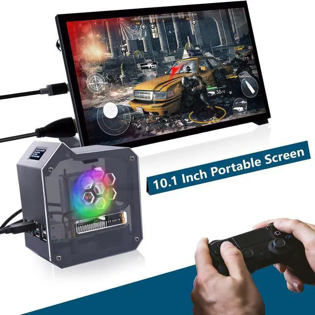 Alt view image 6 of 7 - Mini Tower Kit for Raspberry Pi 5, Pi 5 Case with ICE Tower Cooler, 0.96'' OLED Module, GPIO 1 to 2 Expansion Board for Raspberry Pi 5 8GB 4GB