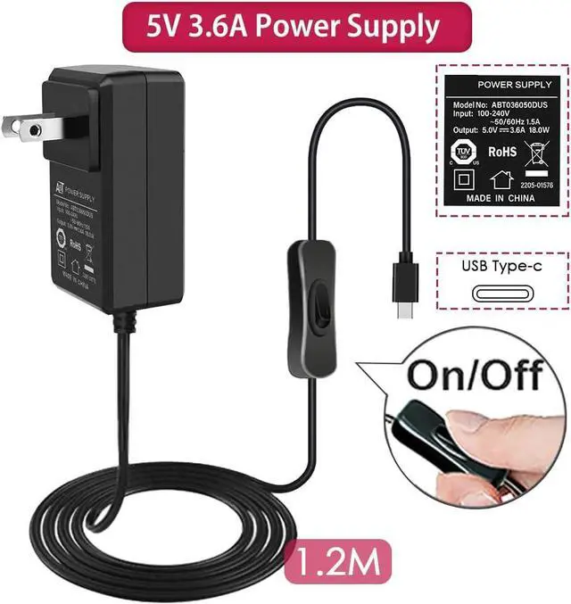 Alt view image 2 of 7 - Case with PWM Fan for Raspberry Pi 4, 18W 5V 3.6A USB-C Power Supply for Raspberry Pi 4, Heatsinks, USB Card Reader, Micro HDMI Cable, Micro HDMI to HDMI Adapter for Raspberry Pi 4 8GB/4GB/2GB