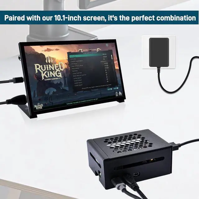 Alt view image 7 of 7 - Metal Case for Raspberry Pi 5, with Pi 5 Official Active Cooler, N04 M.2 NVMe SSD PCIe Peripheral Board and 27W USB C Power Supply for Raspberry Pi 5 8GB 4GB