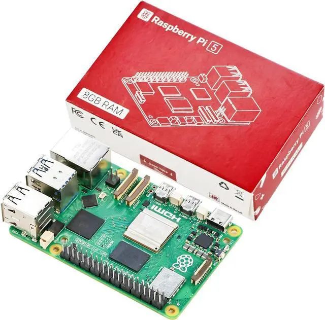 Alt view image 5 of 7 - Raspberry Pi 5 Development Board Kit 4GB/8GB RAM with Official 27W Pi 5 Power Supply 5V5A, Case and Active Cooling Optional, TF Card with Mirror (Pi5-4GB+Official Charger Case Kit)