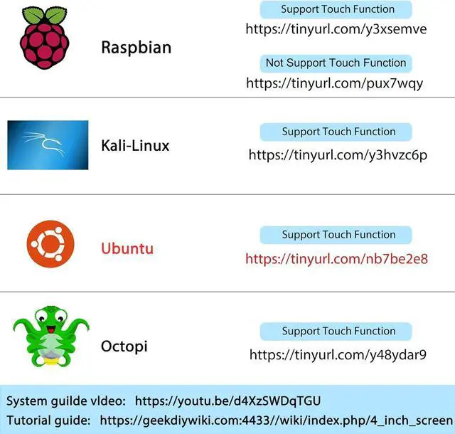 Alt view image 2 of 7 - Raspberry Pi 4 Touchscreen with Case Fan, 4 inch IPS Touch Screen LCD Display, 800x480 HDMI Monitor for RPI 4b 8gb/4gb/2gb with Touch Pen (Support Raspbian/Kali/Octopi/Ubuntu)- No Raspberry Pi