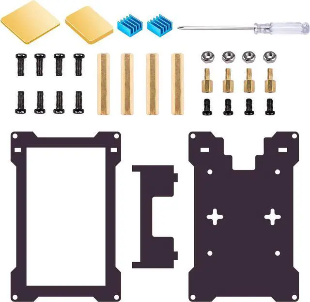 Alt view image 6 of 7 - Raspberry Pi 4 Touchscreen with Case Fan, 4 inch IPS Touch Screen LCD Display, 800x480 HDMI Monitor for RPI 4b 8gb/4gb/2gb with Touch Pen (Support Raspbian/Kali/Octopi/Ubuntu)- No Raspberry Pi