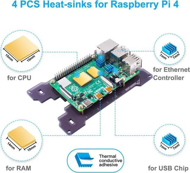 Alt view image 7 of 7 - Raspberry Pi 4 Touchscreen with Case Fan, 4 inch IPS Touch Screen LCD Display, 800x480 HDMI Monitor for RPI 4b 8gb/4gb/2gb with Touch Pen (Support Raspbian/Kali/Octopi/Ubuntu)- No Raspberry Pi