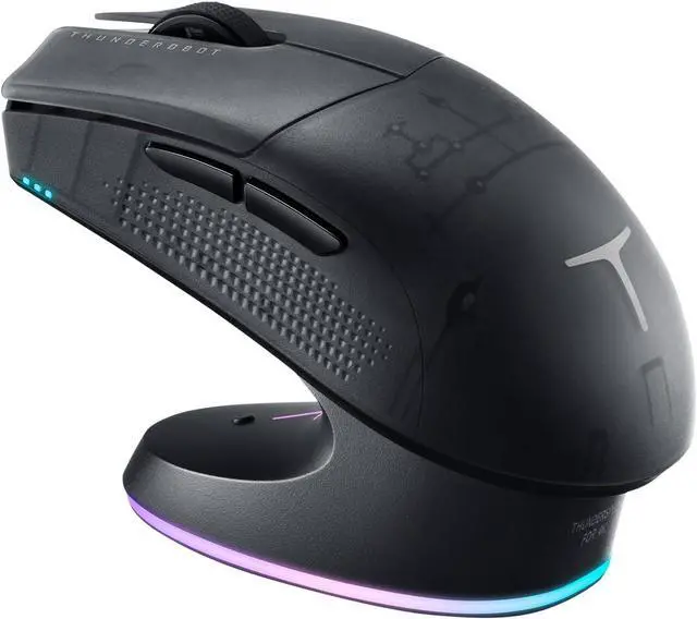 Main image of 4K Wireless Gaming Mouse with RGB Charging Dock,26,000 Dots Per Inch Optical Sensor,PAW3395,Long Battery Life,Ergonomic Mouse Gaming for Laptop,PC,Mac - Black