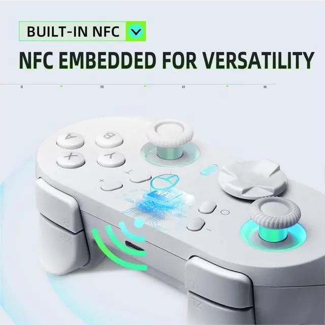 Alt view image 5 of 7 - Thunderobot G45 Pro Wireless PC Controller for Windows PC,Switch,IOS&Android,PC Game Controller with Hall Effect Joysticks&Triggers/Gyroscope,RGB Lights
