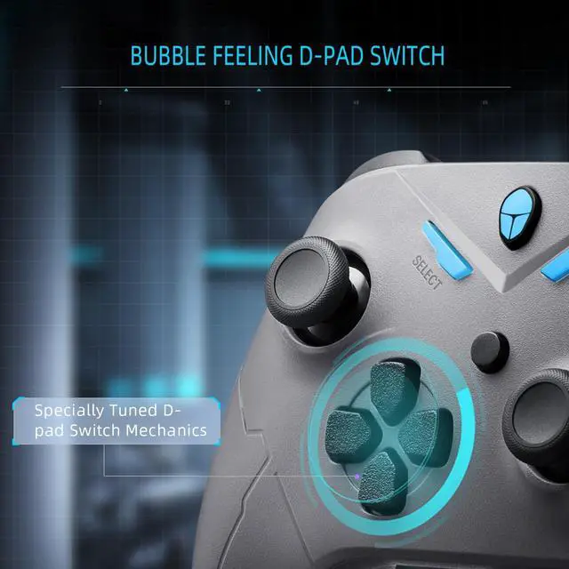 Alt view image 2 of 7 - Thunderobot G30S Wireless PC Controller for Windows PC,Switch,IOS&Android,PC Game Controller with Hall Effect Triggers,Adjustable Height Joystick Black