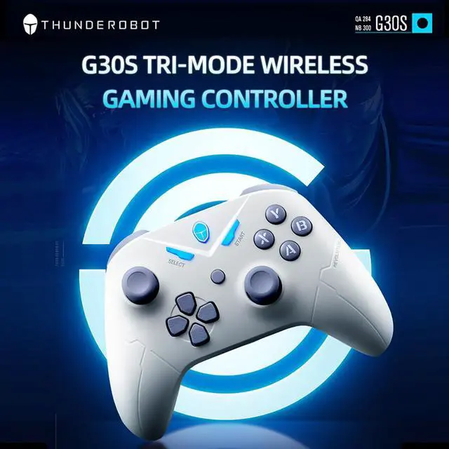 Alt view image 7 of 7 - Thunderobot G30S Wireless PC Controller for Windows PC,Switch,IOS&Android,PC Game Controller with Hall Effect Triggers,Adjustable Height Joystick Black