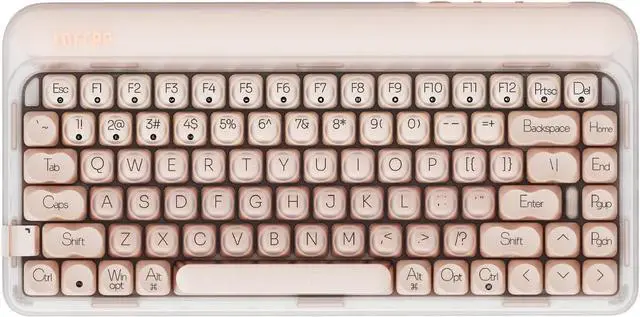 Main image of LOFREE DOT Foundation Mechanical Keyboard, 75% Rechargeable Hot-swappable Keyboards with 3 types Connection for Windows, Mac OS/Pink GATERON Baby Racoon Switches