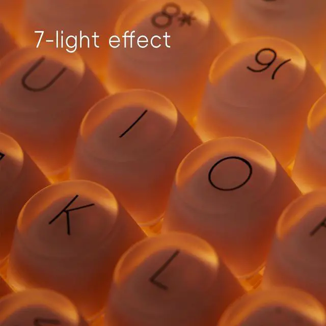 Alt view image 5 of 7 - LOFREE DOT Foundation Mechanical Keyboard, 75% Rechargeable Hot-swappable Keyboards with 3 types Connection for Windows, Mac OS/Pink GATERON Baby Racoon Switches