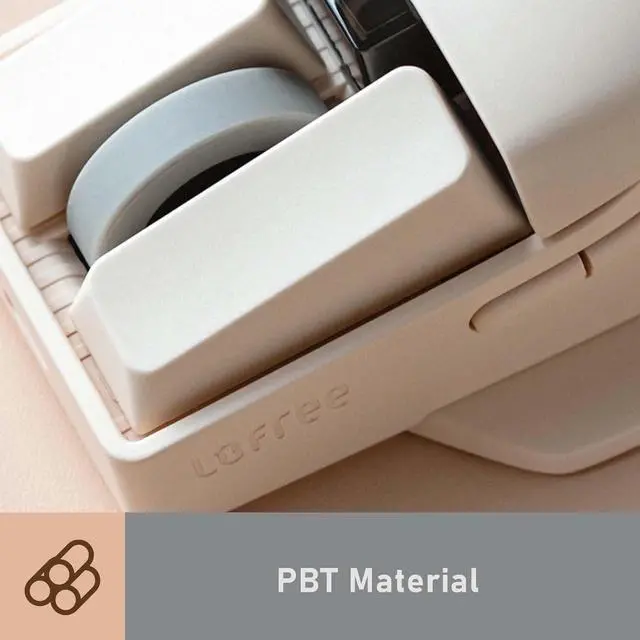 Alt view image 2 of 7 - LOFREE TOUCH PBT Wireless Mouse with USB receiver, Bluetooth, Wired Connection, Rechargeable, 4000 DPI with OLED Screen Compatible with glass surface for Mac Windows PC Notebook/Tofu White