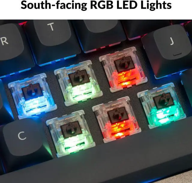 Alt view image 2 of 7 - Wired Custom Mechanical Keyboard, QMK/VIA Programmable Macro, Full Aluminum, Hot-Swappable Gateron G Pro Blue Switch, 60% Layout Double Gasket Compatible with Mac and Windows - Gray