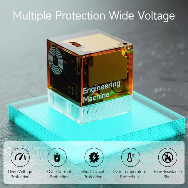 Alt view image 7 of 7 - 35W USB-C Fast Power Adapter - Infinity Stones GaN Charger Plug Block Charging Box Brick, Wall Charger for iPhone 15/15 Plus/15 Pro/15 Pro Max, 14/13/12 Series, Galaxy, Pixel 4/3, iPad (Green)
