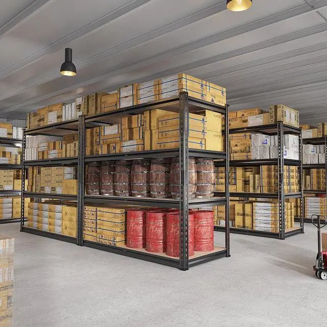 Alt view image 7 of 7 - 40" W Garage Shelving 2000LBS Storage Shelves Heavy Duty Shelving 4 Tier Adjustable Metal Shelves for Garage Shelves Storage Rack Closet Shelving Pantry Shelves Utility Shelf,40" W*20''D*60''H