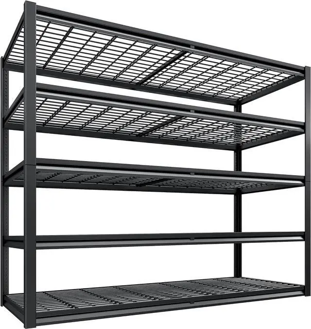 Main image of 78" H Garage Shelving 3000LBS Heavy Duty Garage Storage Shelves Adjustable 5 Tier Metal Shelving Unit for Storage Rack Storage Shelves Industrial Storage Rack Shelf,55.2" W x 26" D x 78" H