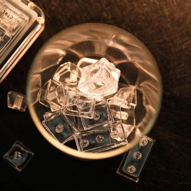 Alt view image 2 of 7 - Transparent PC Keycaps Set, 146 Keys ASA Profile ANSI ISO Layout RGB Shine Through Keycaps for Mechanical Keyboard, Compatible with Mx Switches (Clear)