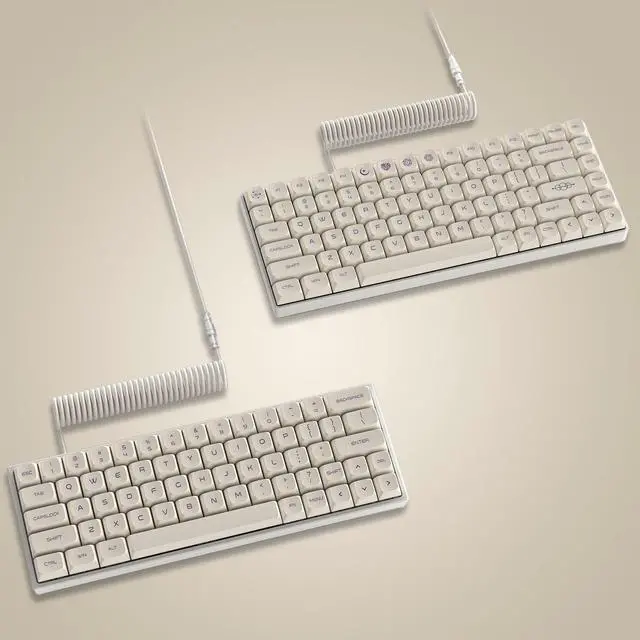 Alt view image 5 of 6 - Womier Double Shot PBT keycaps,XDA Profile keycaps 75 Percent,Milky White Keyboard Keycaps,Dye-Sub keycap,Custom Keycaps for Gateron MX Switches Mechanical Keyboard (134keys,only keycap)