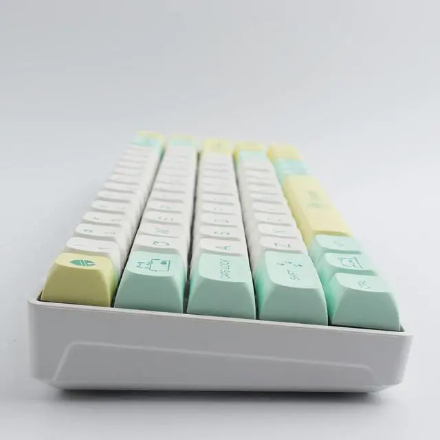 Alt view image 4 of 7 - PBT Keycaps 130 Keys Cat Keycaps Dye-Sublimation Cute Keycaps XDA Profile Custom Keycaps for Cherry Gateron MX Switches Mechanical Keyboards
