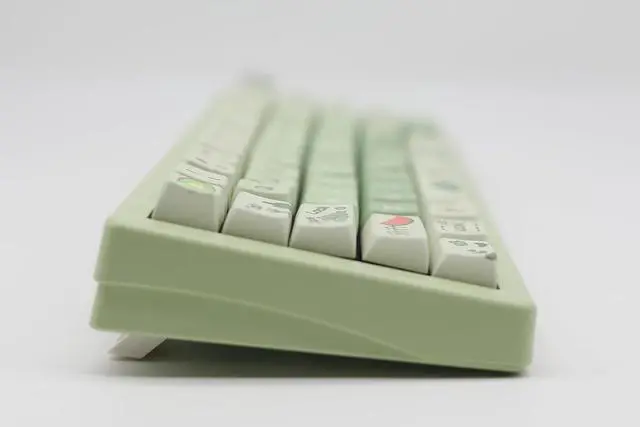 Alt view image 2 of 7 - Frog Cute Keycaps MDA Profile Keycaps,Custom PBT Keycaps for Mechanical Keyboard,148 Keys Dye-Sub Cute Keycaps (Green)
