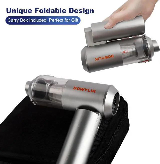 Alt view image 5 of 7 - 2 in 1 Air Duster & Vacuum, 200000RPM Compressed Air Duster with LED, Brushless Motor Air Blower, 15000PA Car Vacuum Cleaner Cordless Foldable for Airify Pro Home, Carpet, Canned Air