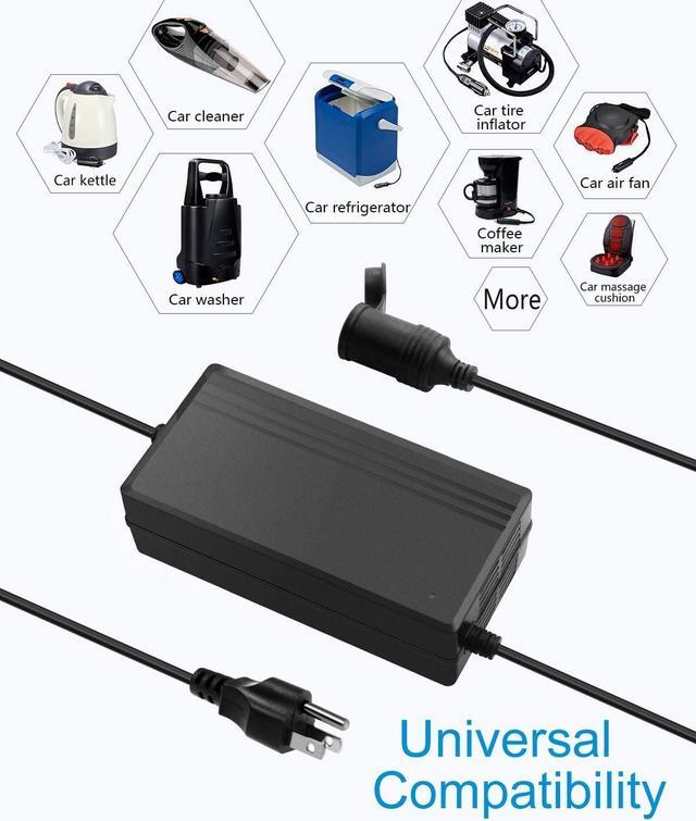 Alt view image 6 of 7 - AC to DC Converter 13A 156W Max 120V 110V to 12V Converter AC/DC Adapter Power Supply with Car Cigarette Lighter Socket for Car Refrigerator Tire Inflator Vacuum Cleaner Washer Air Compressor
